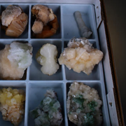 Mixed Natural Zeolite &amp Crystal Mineral Lot – Apophyllite Stilbite Calcite Heulandite &amp Scolecite