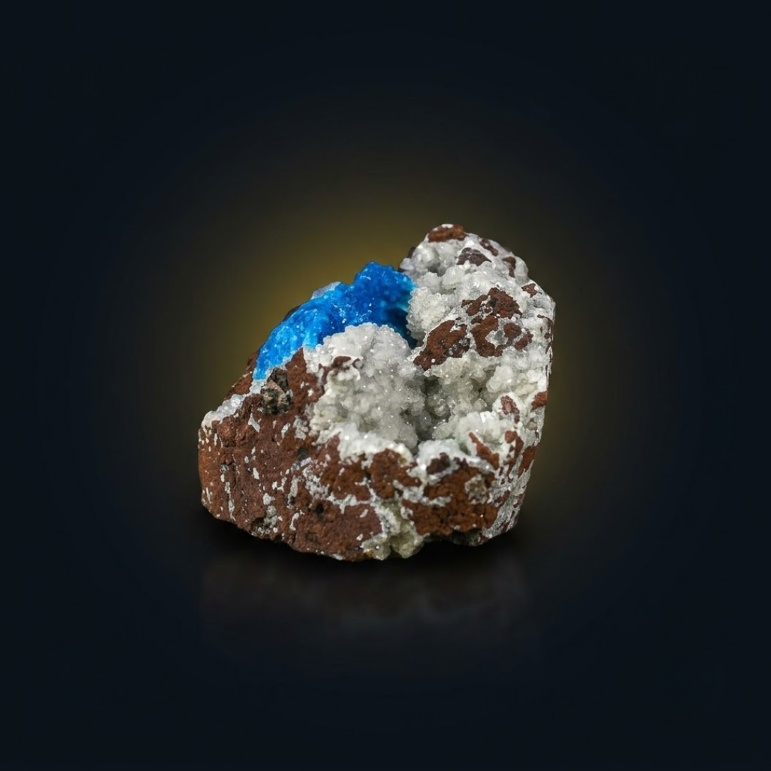 Natural Cavansite Crystal Matrix – Mineral Specimen from India