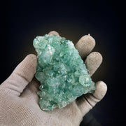 Natural Green Apophyllite Crystal Matrix Mineral Specimen from India 130 gm 12 × 6 × 2 cm