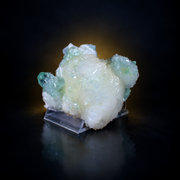 Natural Green Apophyllite on Heulandite Crystal Cluster – 210 g