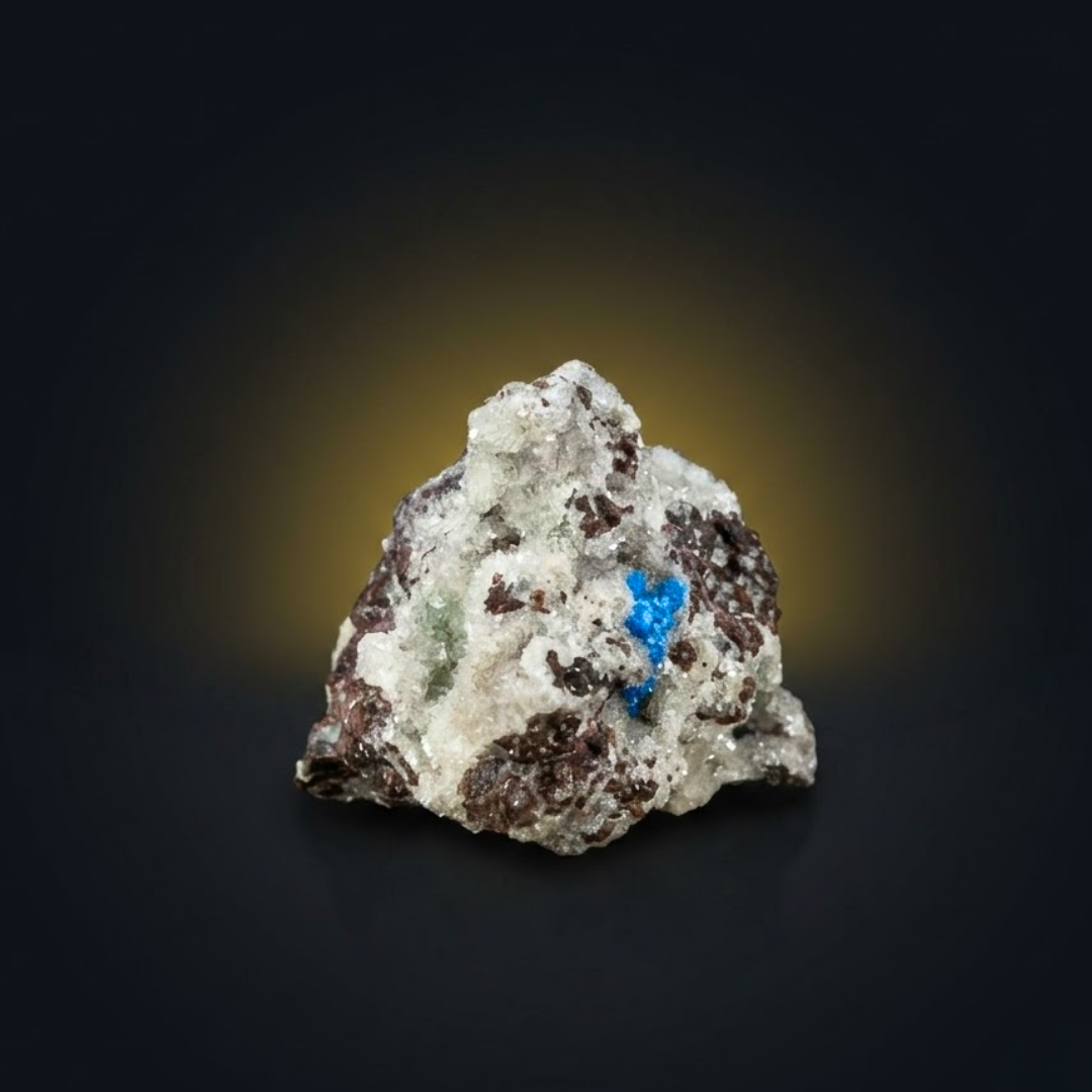 Natural Cavansite Crystal Matrix – Mineral Specimen from India