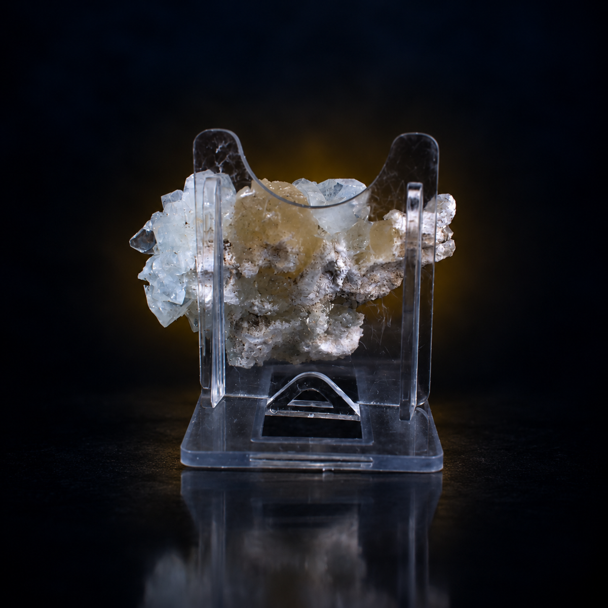 Natural Apophyllite with Stilbite Crystal Cluster – 40 g