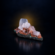 Apophyllite Crystals with Stilbite on Reddish Matrix | 7×4×4 cm | 50g
