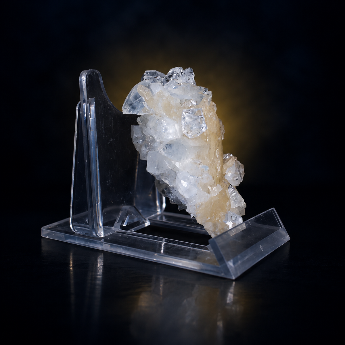Natural Apophyllite with Stilbite Crystal Cluster – 30 g