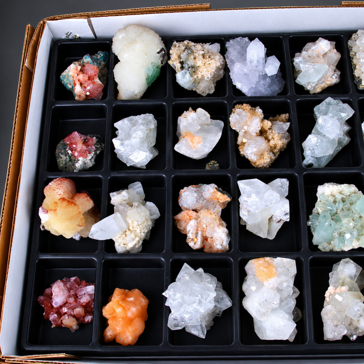 Apophyllite and Stilbite specimen — India.
