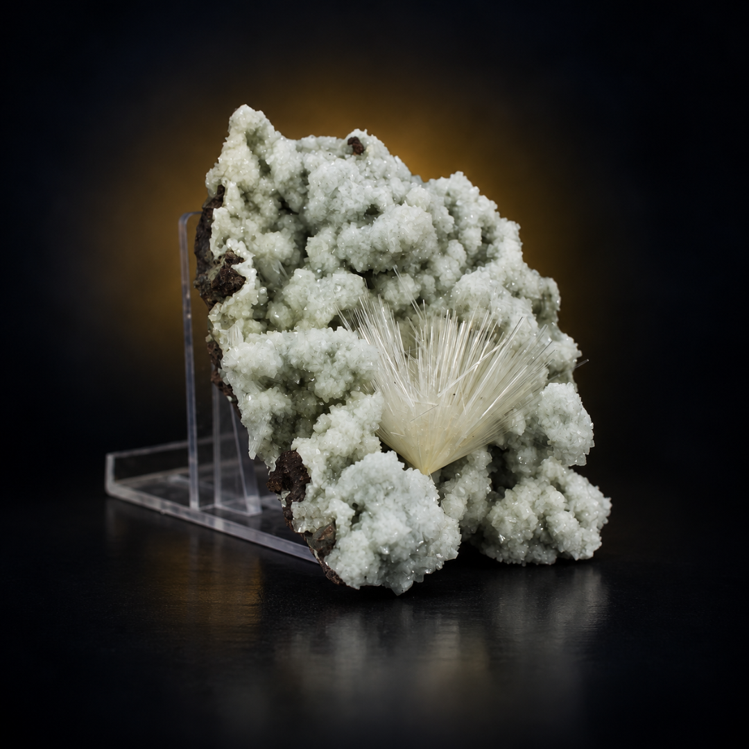 Natural Mesolite Zeolite Crystal Specimen – 140g
