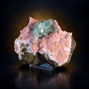 Natural Green Apophyllite with Heulandite Crystal Specimen – India