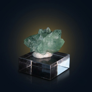 Natural Green Apophyllite Crystal Matrix – Mineral Specimen from India