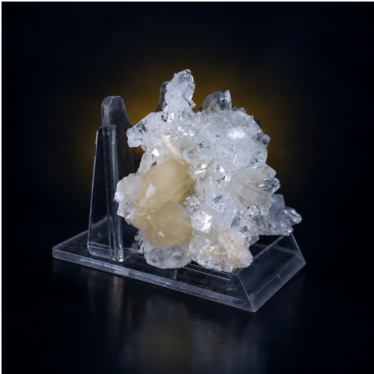 Stilbite on Heulandite Crystal Cluster 6×6×5 cm | 70g