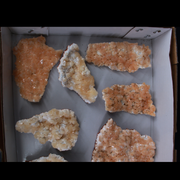 Natural Stilbite Heulandite Crystal Lot – 9 Pieces from India