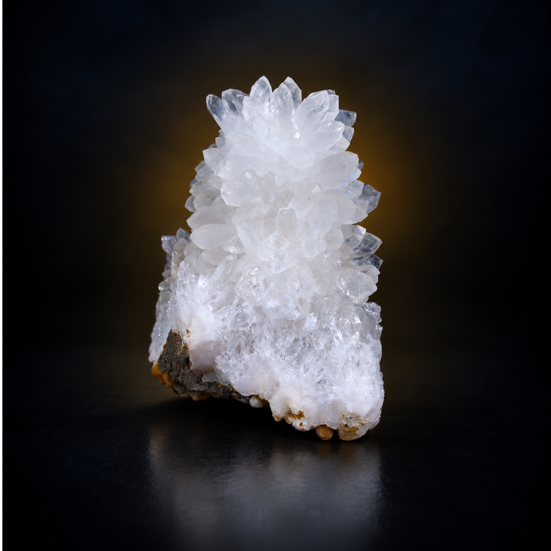 Natural White Crystal Mineral Cluster – 530 g