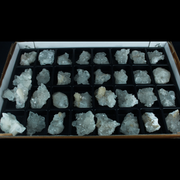Natural Green Apophyllite, Stilbite with Heulandite Crystal Lot – 24 Pieces from India
