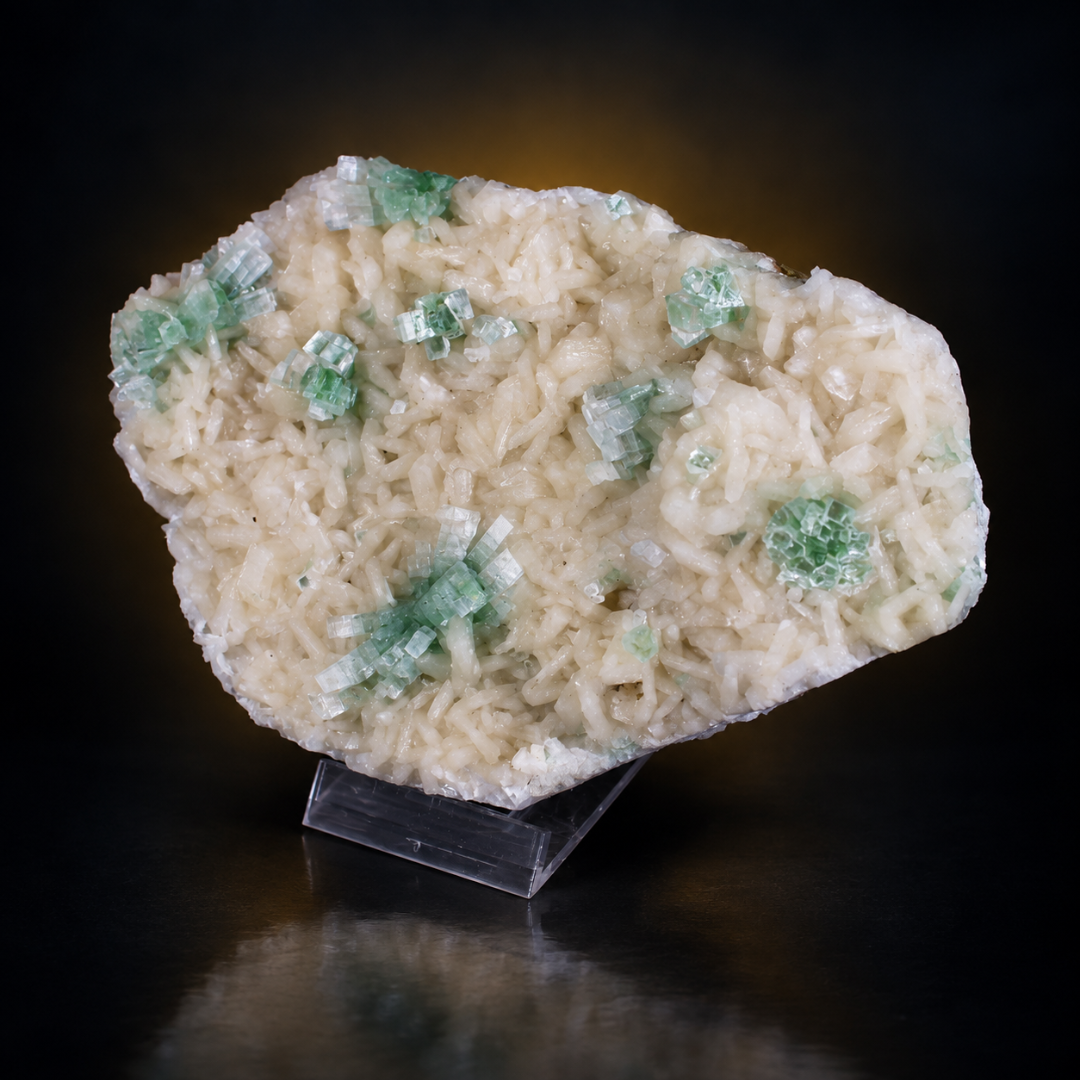 Natural Green Apophyllite Crystal Specimen – 530 g