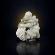 Natural Green Apophyllite with Stilbite, Heulandite & Basalt Matrix – 400 g