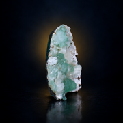 Natural Green Apophyllite with Stilbite on Matrix – 150 g