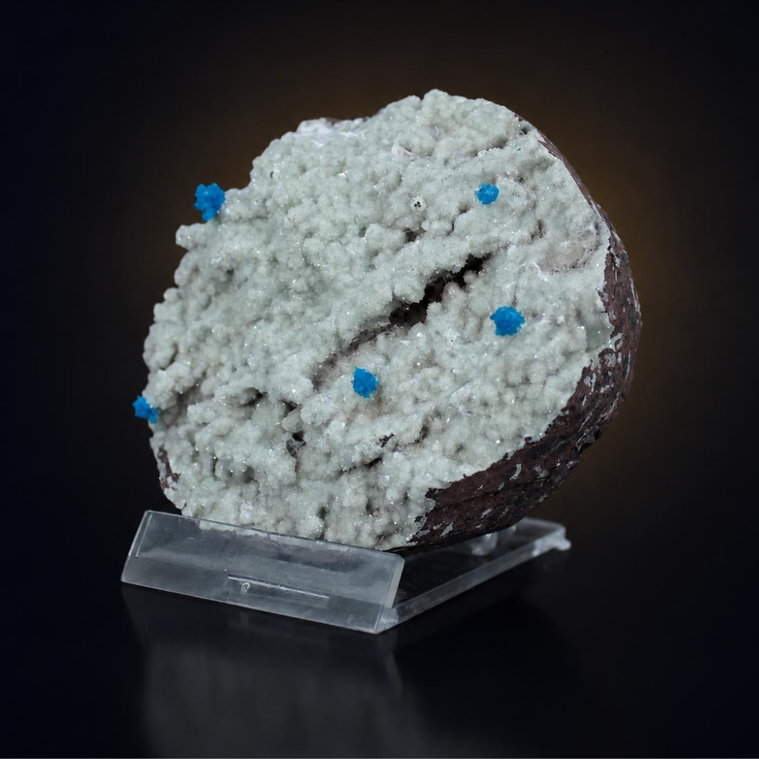 Natural Cavansite Crystal Matrix – Mineral Specimen from India