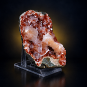 Natural Apophyllite &amp; Stilbite with Hematite Mineral Specimen – 180g