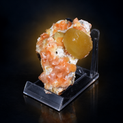 Natural Stilbite with Calcite Mineral Specimen – 80g