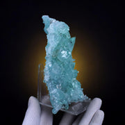 Natural Green Apophyllite Crystal Matrix Mineral Specimen from India 165 gm 13 × 7 × 2 cm