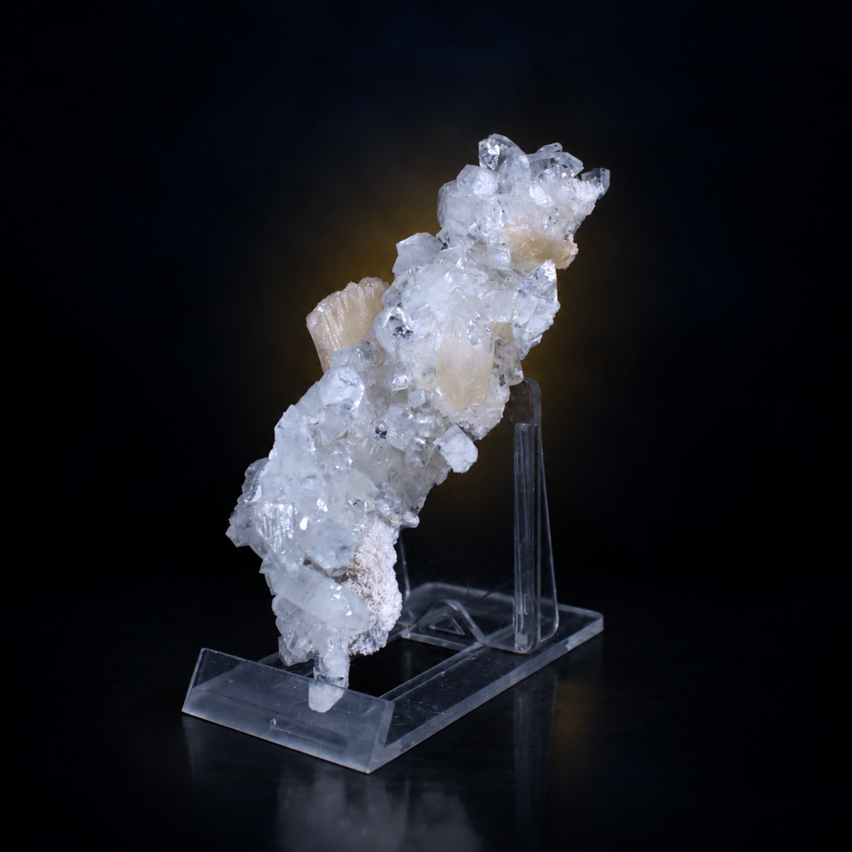 Apophyllite & Stilbite Crystal Cluster | 11 × 5 × 4 cm | 90 g