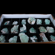 Natural Green Apophyllite Crystal Lot – 18 Pieces from India