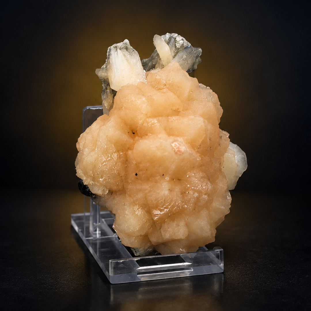 Natural Stilbite with Apophyllite Mineral Specimen – 130g