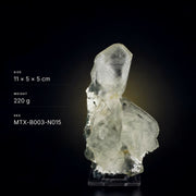 Colourless Prismatic Calcite Crystal | 220 g | 11 × 5 × 5 cm
