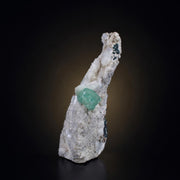 Natural Green Apophyllite with White Stilbite Mineral Specimen 14 × 6 × 5 cm 290 g