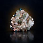 Natural Apophyllite with Heulandite and Stilbite on Matrix – 130 g