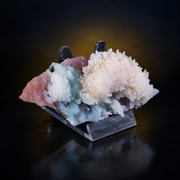 Natural Scolecite with Chalcedony &amp; Heulandite Mineral Specimen – 80g