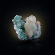 Natural Green Apophyllite & Stilbite Crystal – Mineral Specimen from Matrix | 495 gm | 14 × 8 × 9 cm