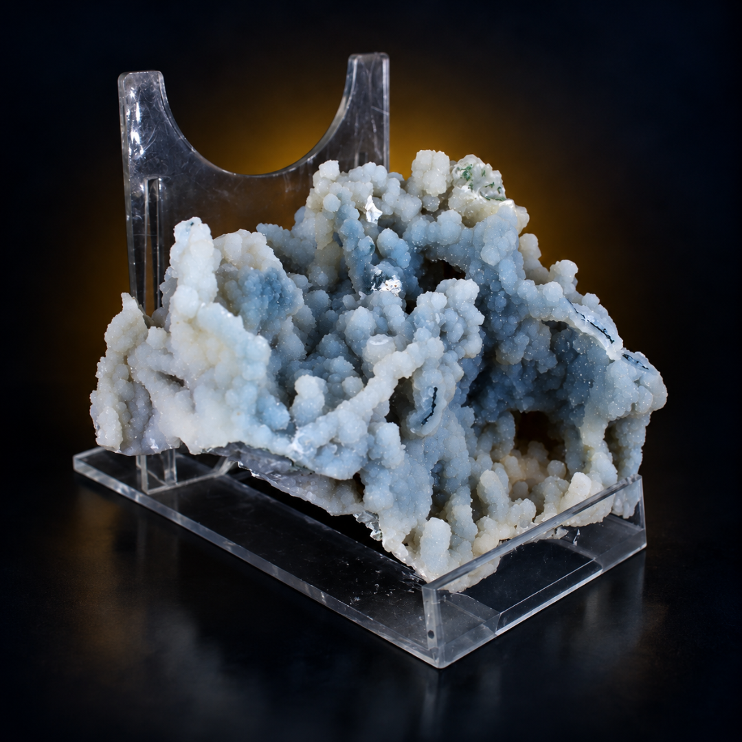 Natural Chalcedony Mineral Specimen – India