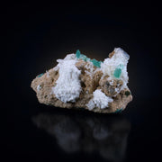 Natural Green Apophyllite, Mordenite & Stilbite Crystal – Mineral Specimen 185 gm 13 × 7 × 4 cm