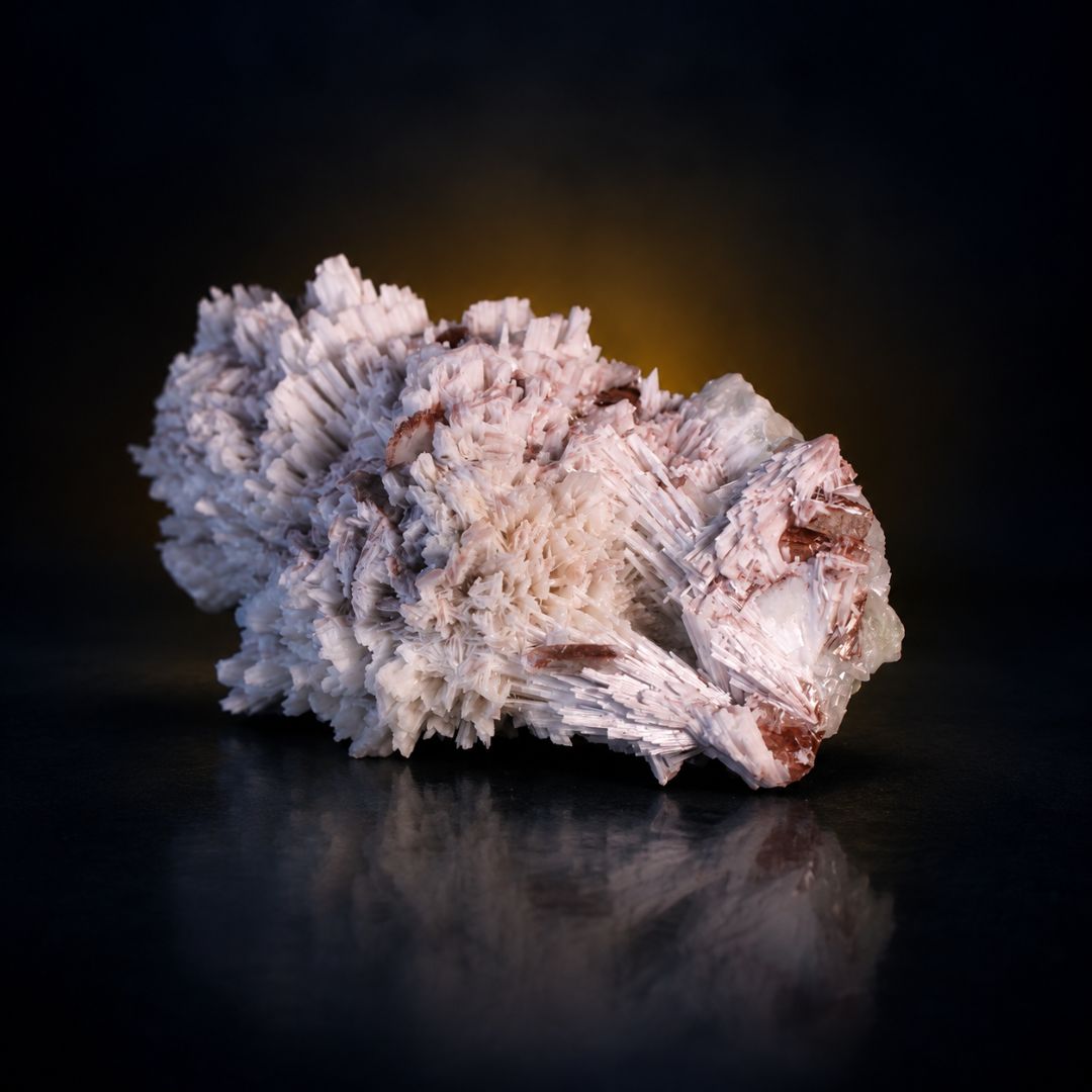 Natural Heulandite with Scolecite Crystal Specimen – India