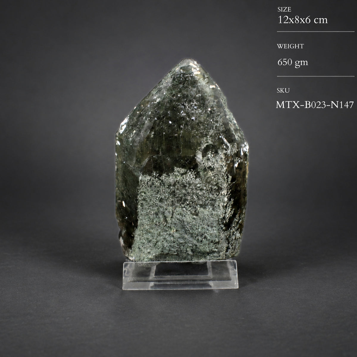 Natural Green Phantom Quartz Mineral Specimen 12 × 8 × 6 cm 650 g