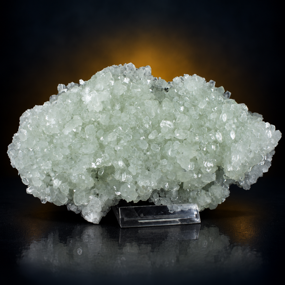 Natural Apophyllite Matrix Crystal Mineral Specimen – India