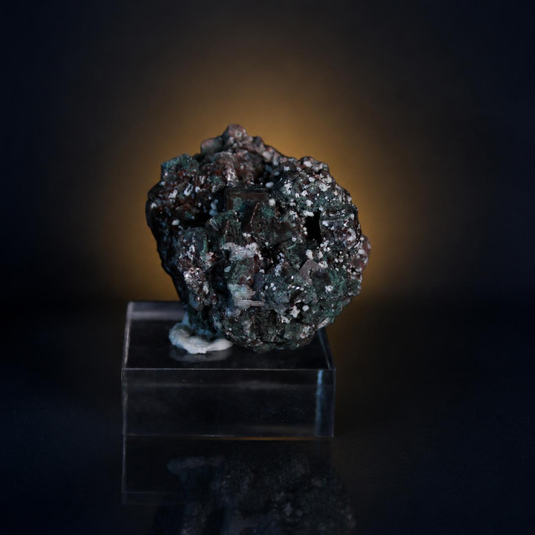 Natural Green Heulandite Crystal Matrix – Mineral Specimen from India