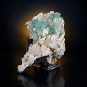 Natural Green Apophyllite with Heulandite Matrix