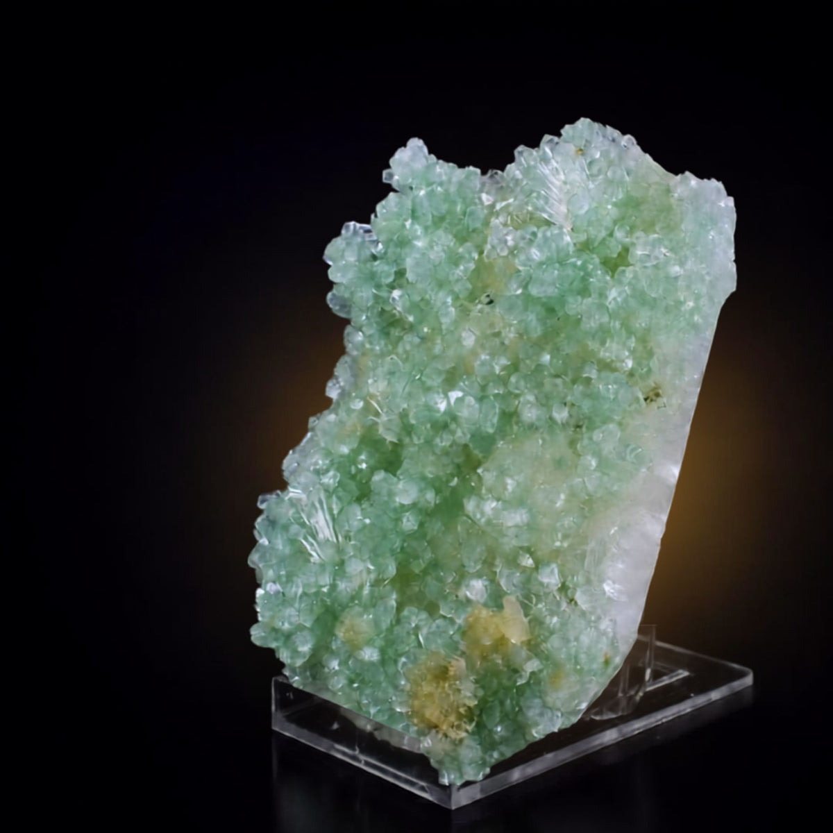 Natural Green Apophyllite Crystal Matrix Mineral Specimen from India | 826 gm | 16 × 16 × 4 cm