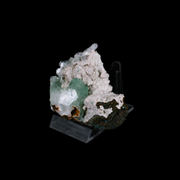 Green Apophyllite Crystals on Stilbite Matrix Natural Indian Mineral Specimen 7 × 7 × 3 cm | 100 g