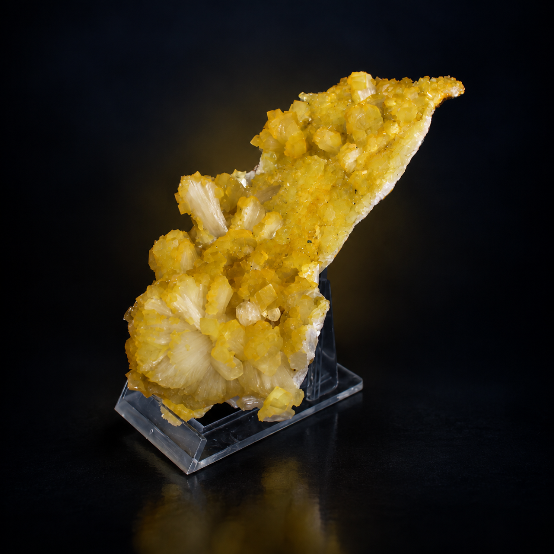 Quartz with Minerals &amp; Yellow Crystals – Natural Mineral Specimen