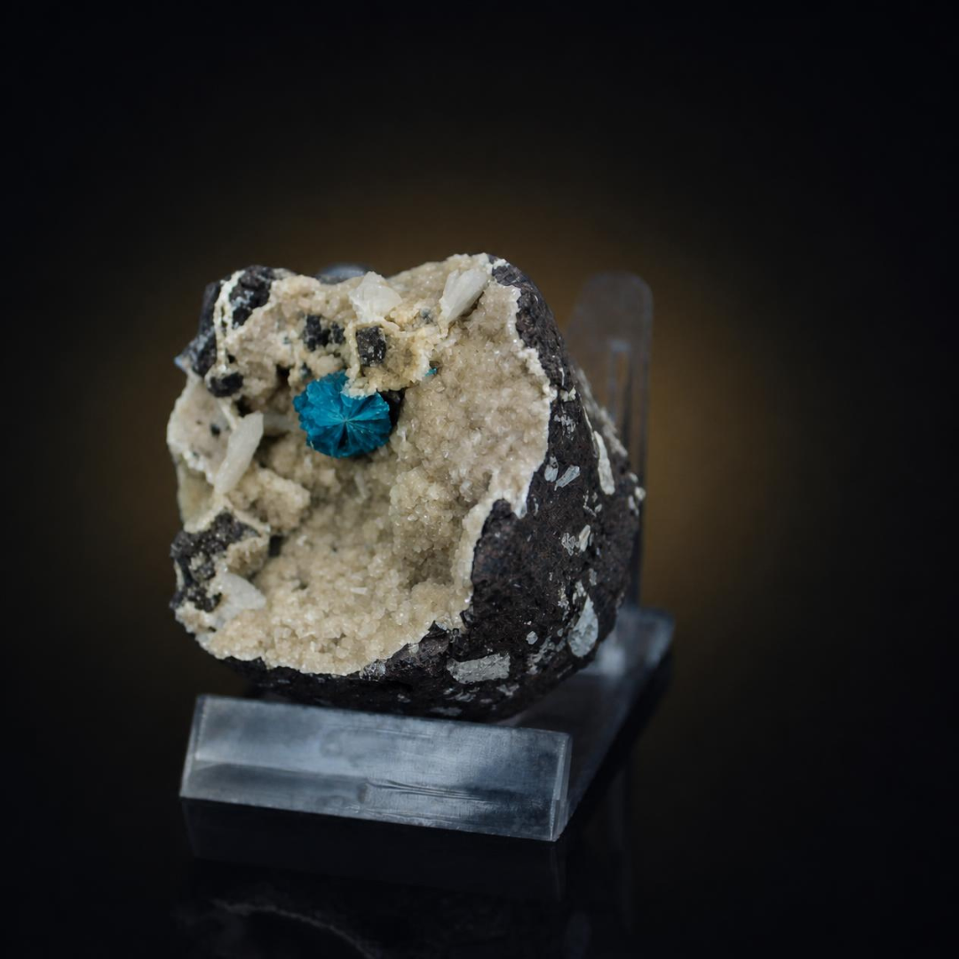 Natural Cavansite Crystal Matrix – Mineral Specimen from India