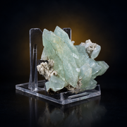 Natural Green Apophyllite with Stilbite Mineral Specimen – 70g