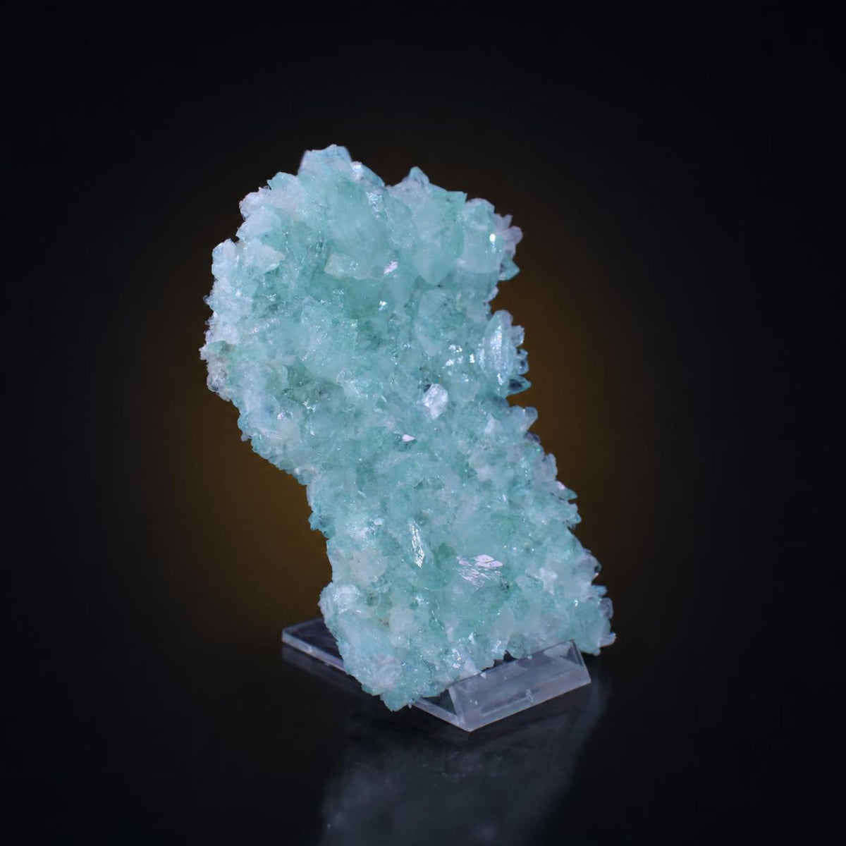 Natural Green Apophyllite Crystal Matrix Mineral Specimen from India 165 gm  13 × 7 × 2 cm