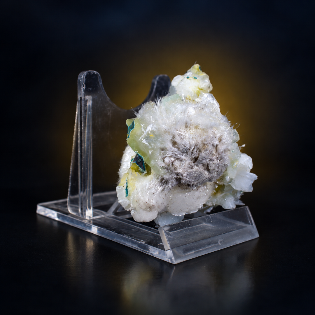 Natural Apophyllite with Heulandite &amp; Okenite Mineral Specimen – 90g