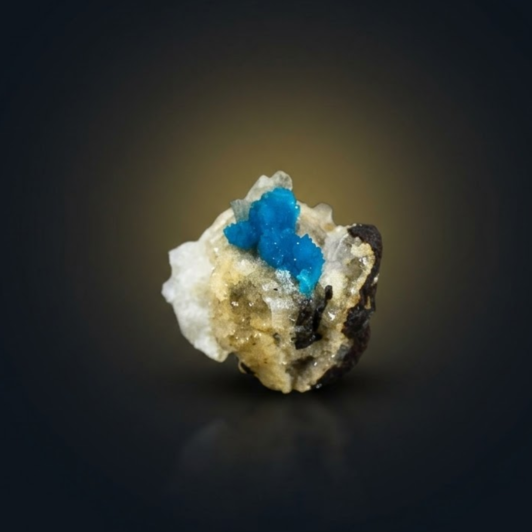 Natural Cavansite Crystal Matrix – Mineral Specimen from India