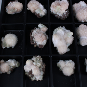Natural Green Apophyllite with Stilbite, Heulandite Scolecite Crystal Lot – 18 PCS – Mineral Specimens from India