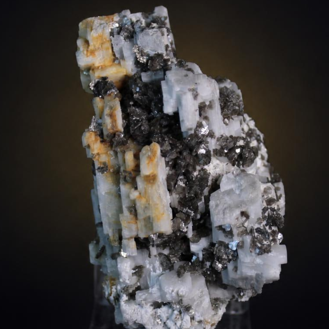 Apatite and Pyrite and Tourmaline specimen — India, 130 g.