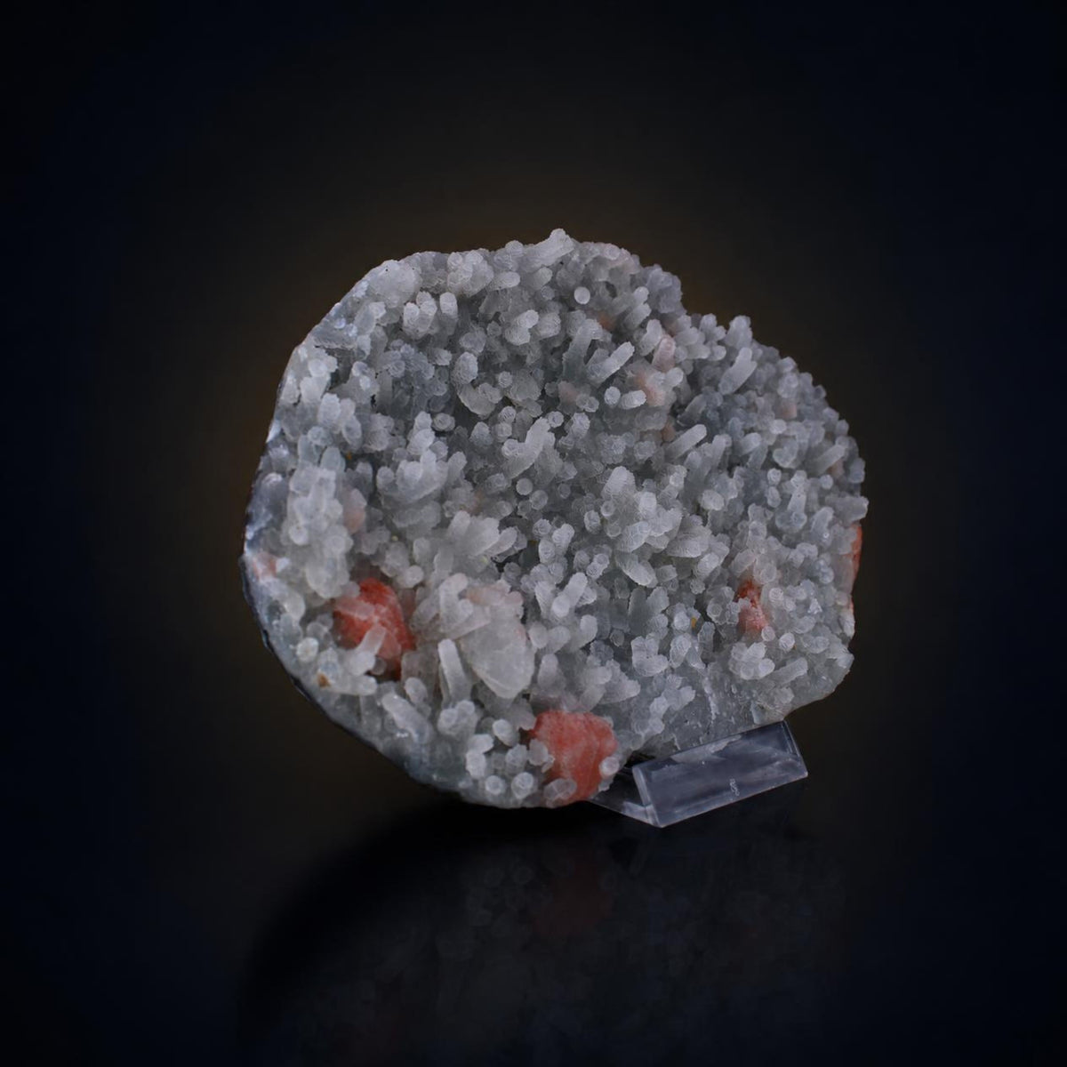 Natural Chalcedony Crystal Matrix Mineral Specimen from India 380 gm 14 × 10 × 2 cm