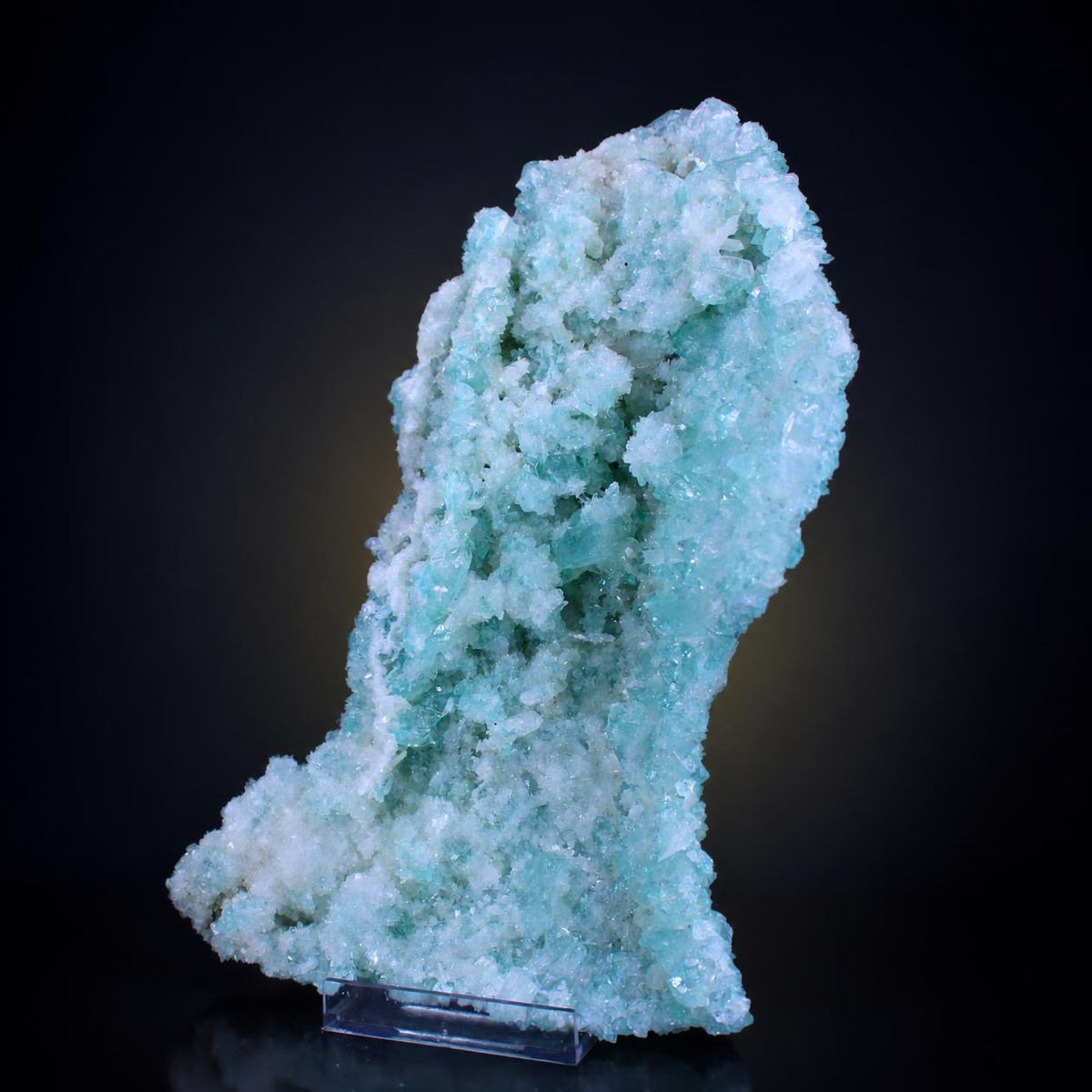 Natural Green Apophyllite Crystal Matrix Mineral Specimen from India 1180 gm 26 × 15 × 4 cm